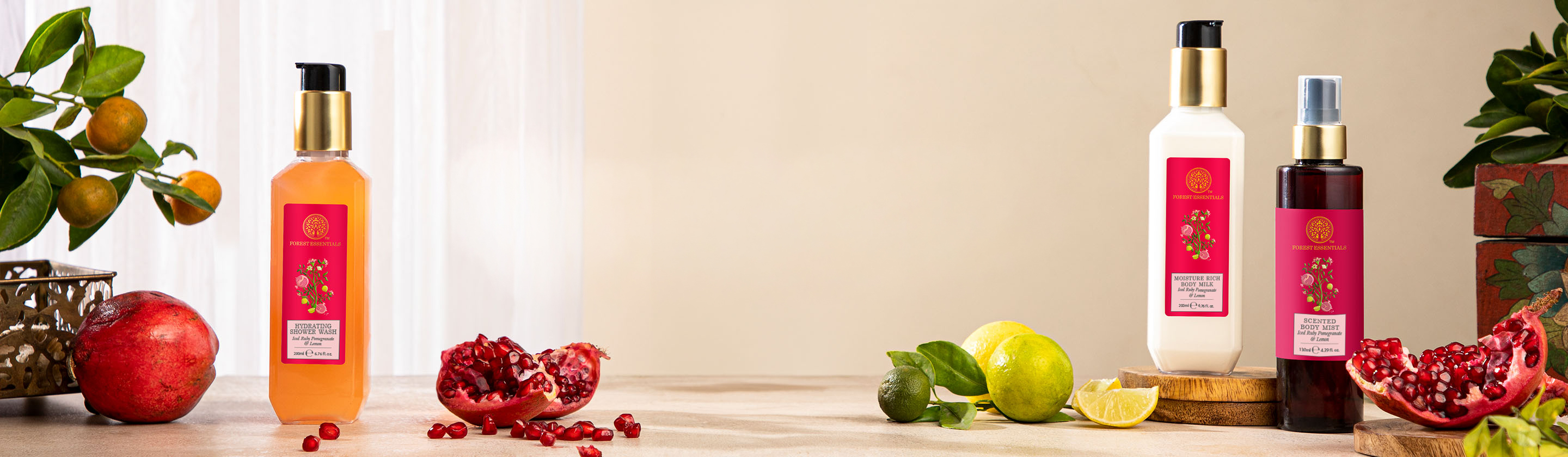 Iced Pomegranate and Lemon